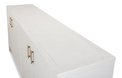 Blanco White 4 Door Buffet - Ornate Home