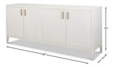 Blanco White 4 Door Buffet - Ornate Home