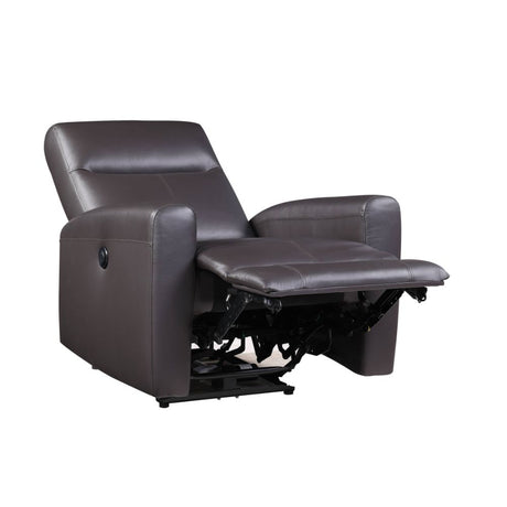 Blane Brown Leather Power Motion Recliner - Ornate Home