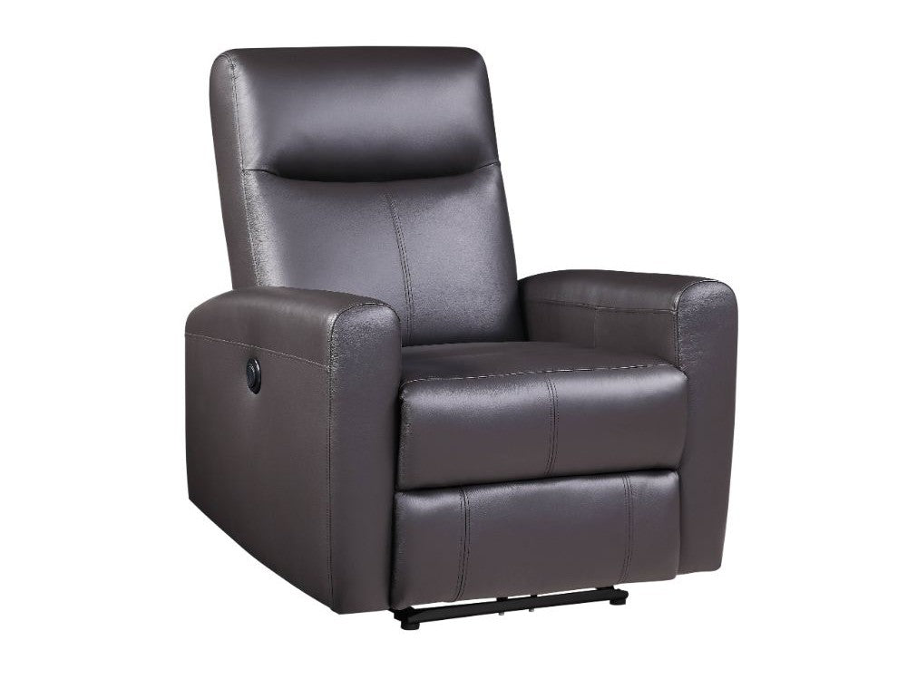Blane Brown Leather Power Motion Recliner - Ornate Home