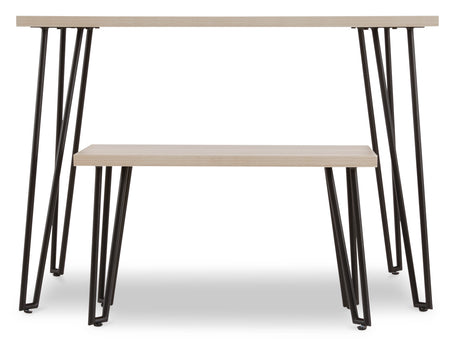 Blariden Brown/Black Desk w/ Bench - Ornate Home