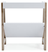 Blariden White/Tan Small Bookcase (Online Special Price) - Ornate Home
