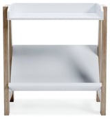 Blariden White/Tan Small Bookcase (Online Special Price) - Ornate Home