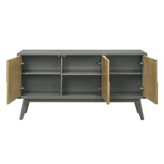 Blayde Light Gray & Natural Server - Ornate Home