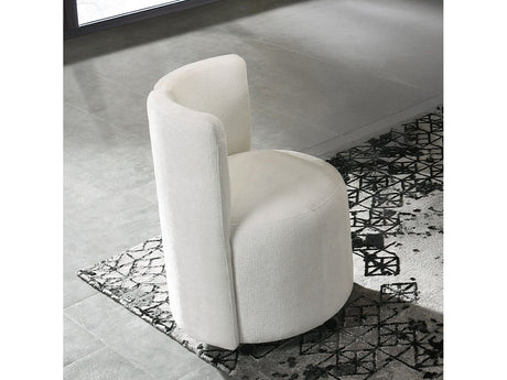 Blayde White Side Chair W/Swivel (Set of 2) - Ornate Home