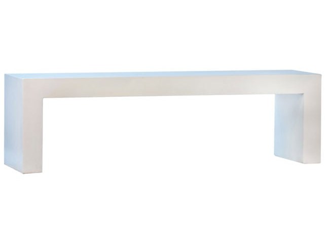 Blazer Natural White Outdoor Bench - Ornate Home