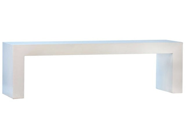 Blazer Natural White Outdoor Bench - Ornate Home