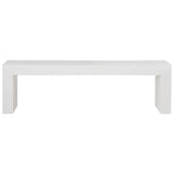 Blazer Natural White Outdoor Bench - Ornate Home
