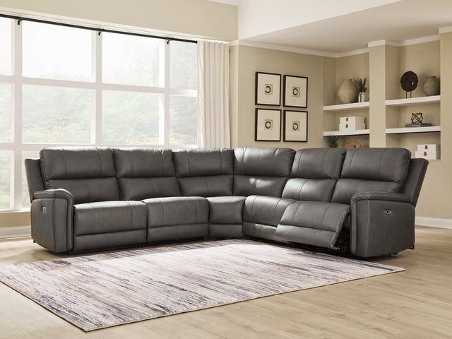 Bleckley Anchor 5-Piece Power Reclining Sectional (Online Special Price) - Ornate Home