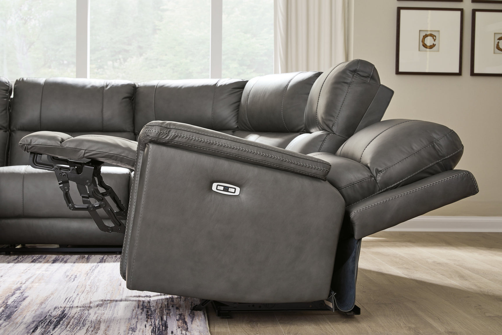 Bleckley Anchor 5-Piece Power Reclining Sectional (Online Special Price) - Ornate Home