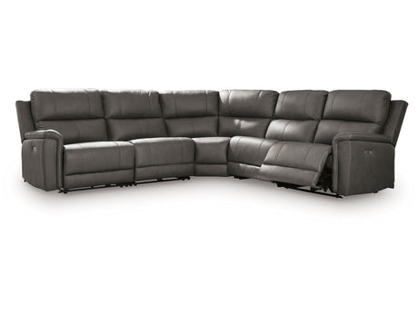 Bleckley Anchor 5-Piece Power Reclining Sectional - Ornate Home
