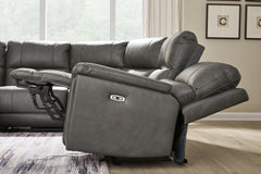 Bleckley Anchor 5-Piece Power Reclining Sectional - Ornate Home