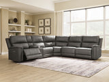 Bleckley Anchor 6-Piece Power Reclining Sectional (Online Special Price) - Ornate Home