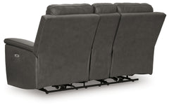 Bleckley Anchor PWR REC Loveseat/CON/ADJ HDRST - Ornate Home