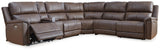 Bleckley Espresso 6-Piece Power Reclining Sectional (Online Special Price) - Ornate Home