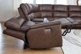 Bleckley Espresso 6-Piece Power Reclining Sectional (Online Special Price) - Ornate Home
