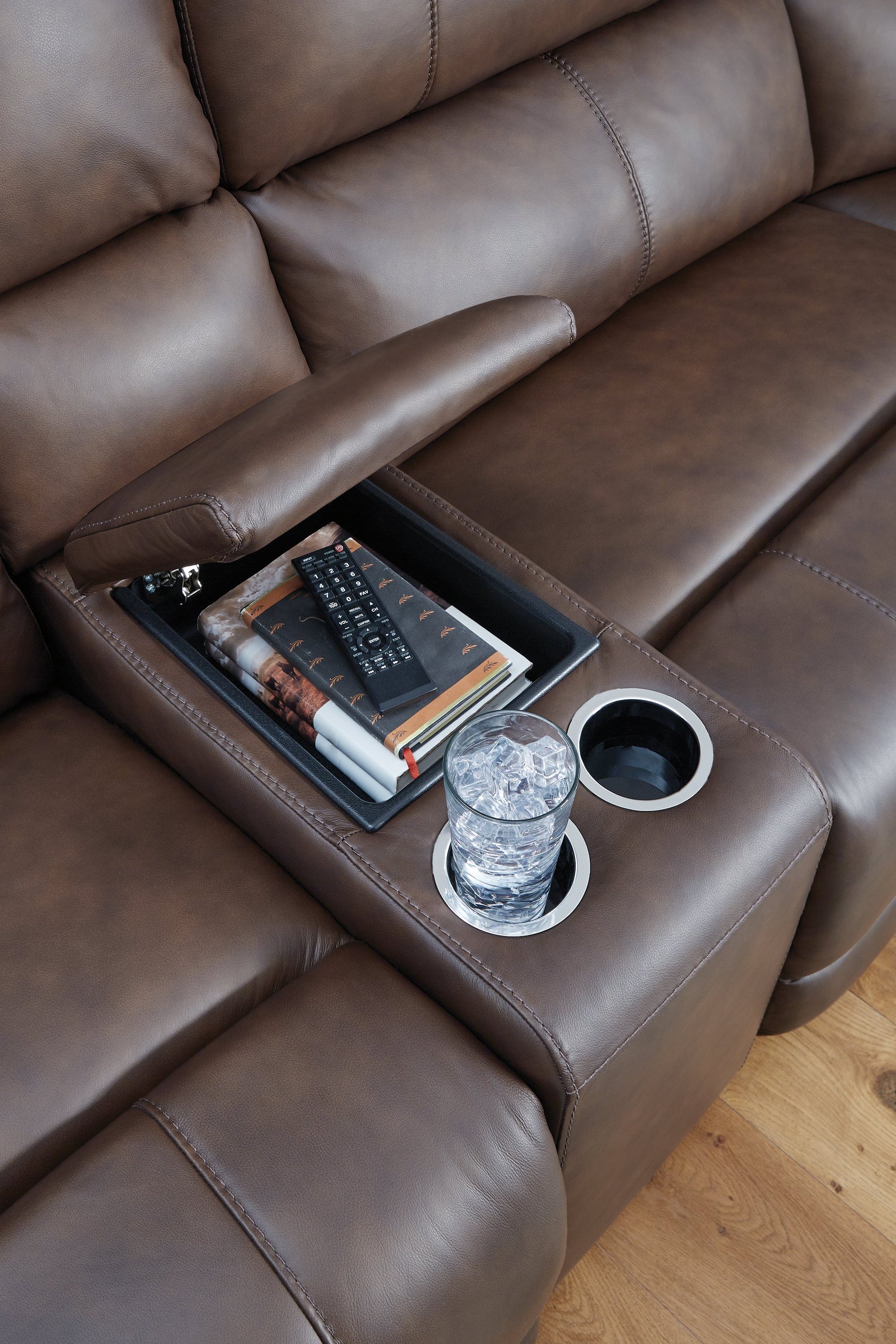 Bleckley Espresso 6-Piece Power Reclining Sectional (Online Special Price) - Ornate Home
