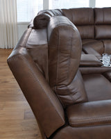 Bleckley Espresso 6-Piece Power Reclining Sectional (Online Special Price) - Ornate Home