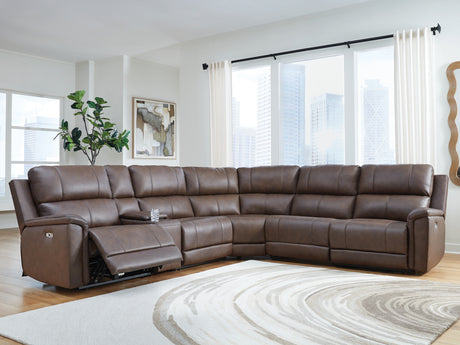 Bleckley Espresso 6-Piece Power Reclining Sectional - Ornate Home