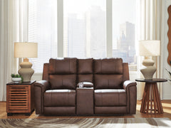 Bleckley Espresso PWR REC Loveseat/CON/ADJ HDRST - Ornate Home