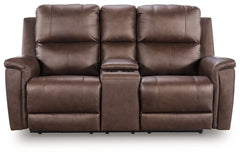 Bleckley Espresso PWR REC Loveseat/CON/ADJ HDRST - Ornate Home