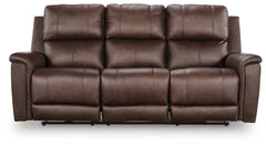 Bleckley Espresso PWR REC Sofa with ADJ Headrest - Ornate Home
