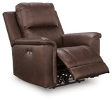 Bleckley Espresso PWR Recliner/ADJ Headrest - Ornate Home