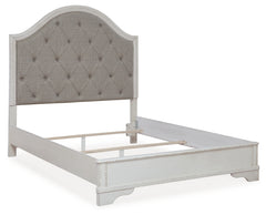 Blendon Rustic Brown Queen Upholstered Panel Bed - Ornate Home