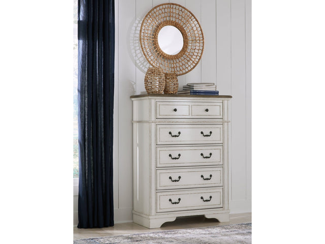 Blendon Two-tone Five Drawer Chest (Online Special Price) - Ornate Home