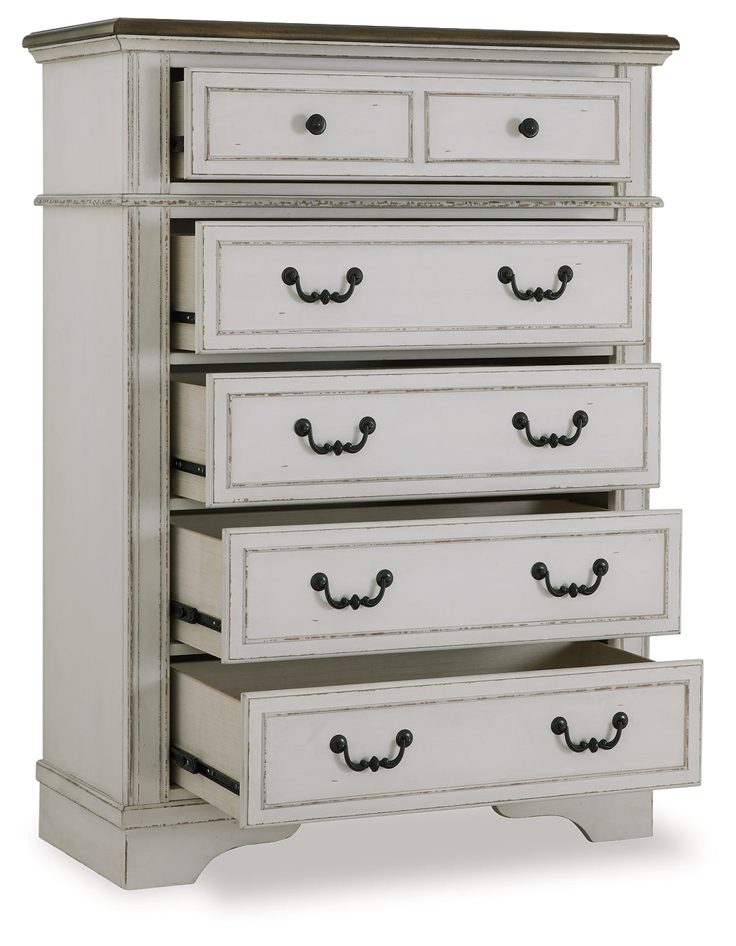 Blendon Two-tone Five Drawer Chest (Online Special Price) - Ornate Home