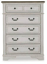 Blendon Two-tone Five Drawer Chest (Online Special Price) - Ornate Home