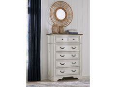 Blendon Two-tone Five Drawer Chest - Ornate Home