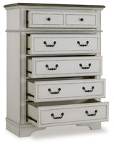 Blendon Two-tone Five Drawer Chest - Ornate Home