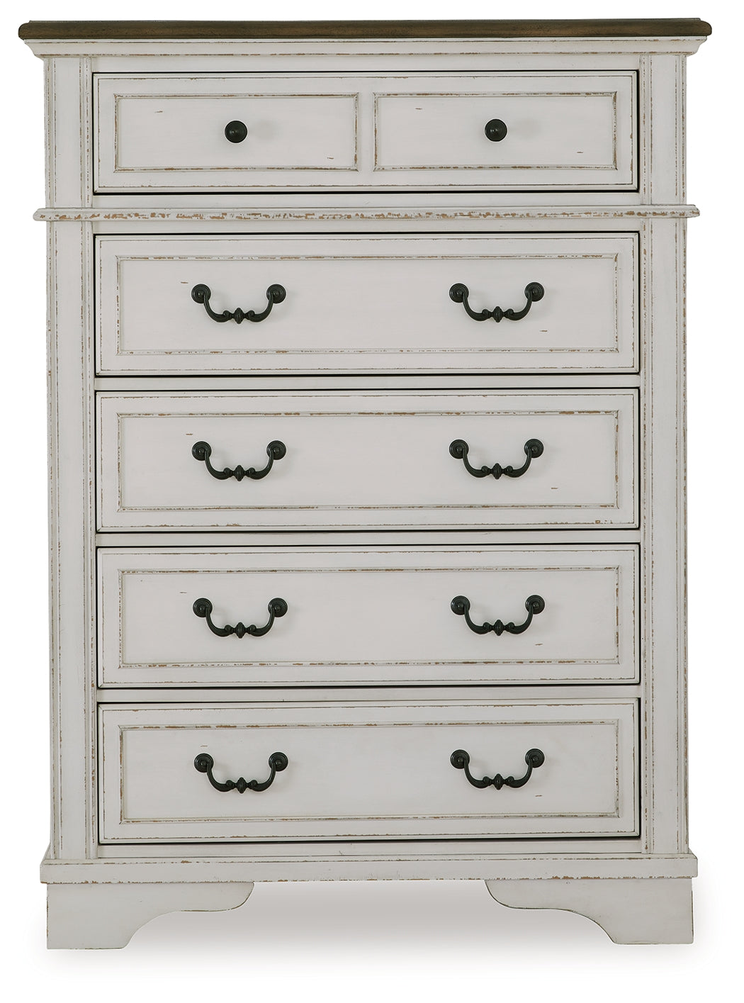 Blendon Two-tone Five Drawer Chest - Ornate Home