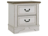 Blendon Two-tone Two Drawer Nightstand (Online Special Price) - Ornate Home