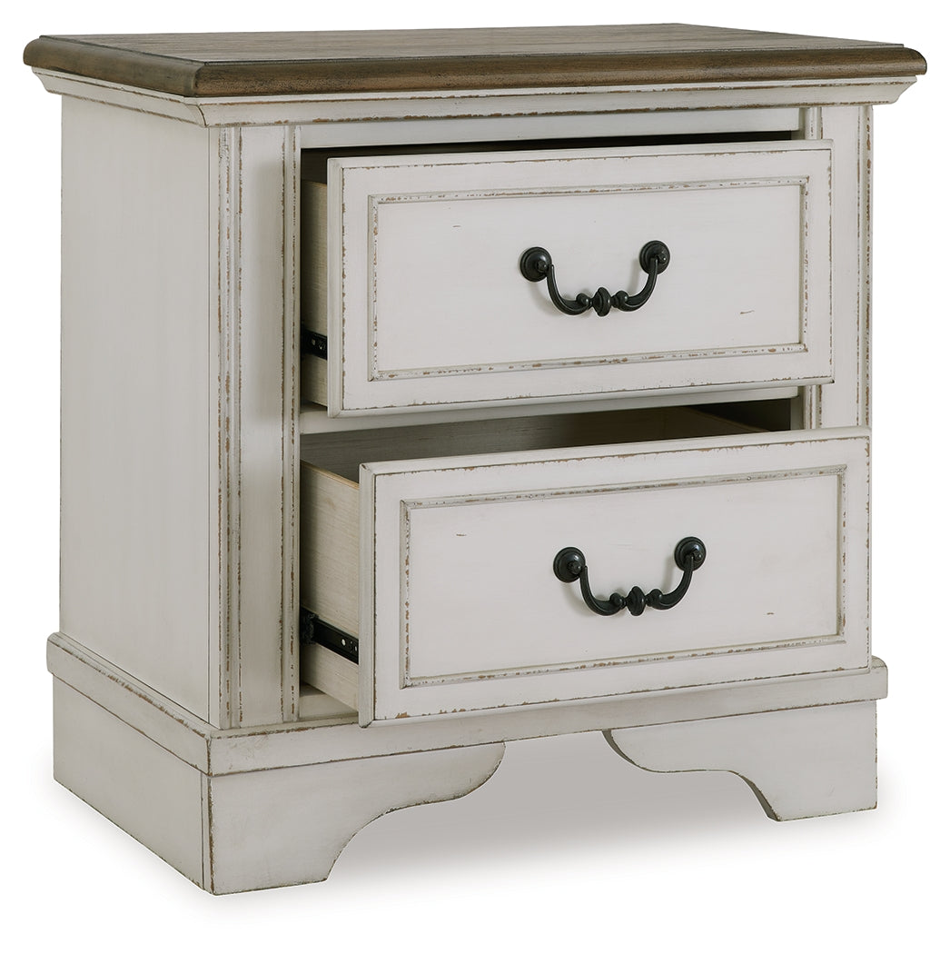 Blendon Two-tone Two Drawer Nightstand (Online Special Price) - Ornate Home