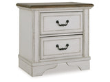 Blendon Two-tone Two Drawer Nightstand - Ornate Home