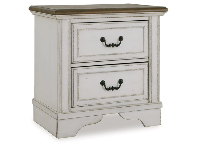 Blendon Two-tone Two Drawer Nightstand - Ornate Home