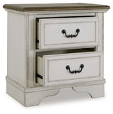 Blendon Two-tone Two Drawer Nightstand - Ornate Home