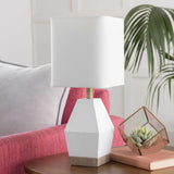 Blinsung White Contemporary Table Lamp - Clearance - Ornate Home