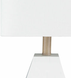Blinsung White Contemporary Table Lamp - Clearance - Ornate Home
