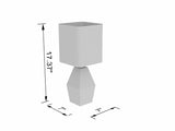 Blinsung White Contemporary Table Lamp - Clearance - Ornate Home