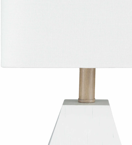 Blinsung White Contemporary Table Lamp - Ornate Home