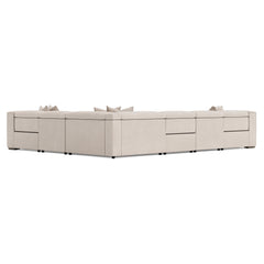 Bliss Beige/Cream Power Motion Sectional - Ornate Home
