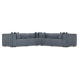 Bliss Blue 5-Piece Fabric Power Motion Sectional - Ornate Home