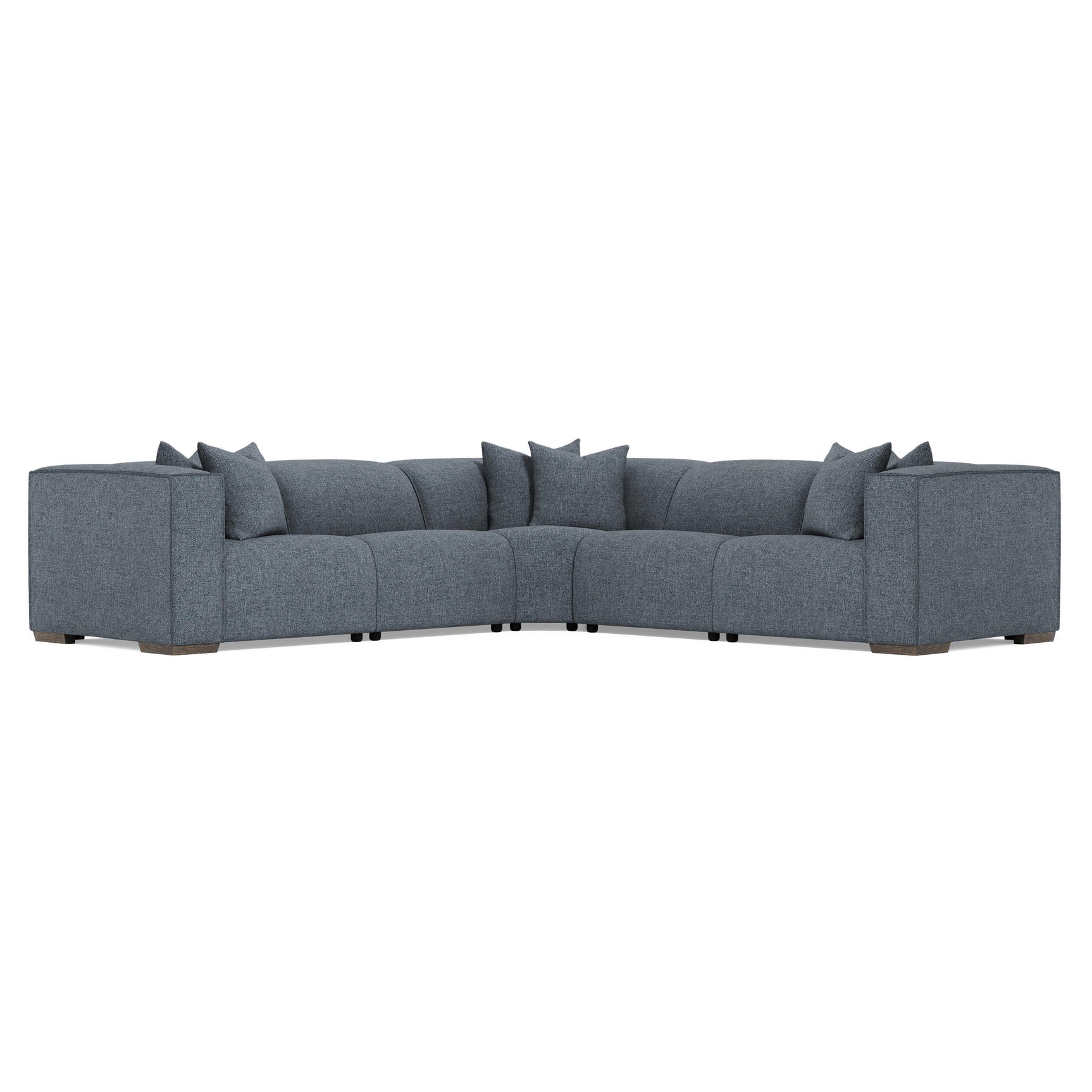 Bliss Blue 5-Piece Fabric Power Motion Sectional - Ornate Home