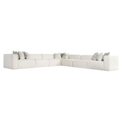 Bliss Ivory Sectional - Ornate Home