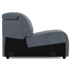 Bliss Weathered Charcoal Armless Chair - Ornate Home