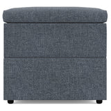 Bliss Weathered Charcoal Armless Chair - Ornate Home