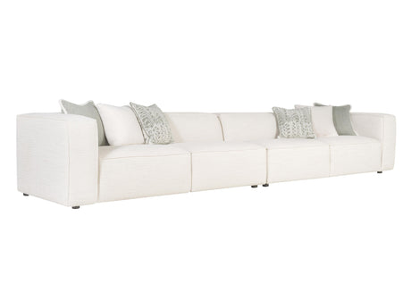 Bliss White/Cream 2-Piece Fabric Sectional - Ornate Home